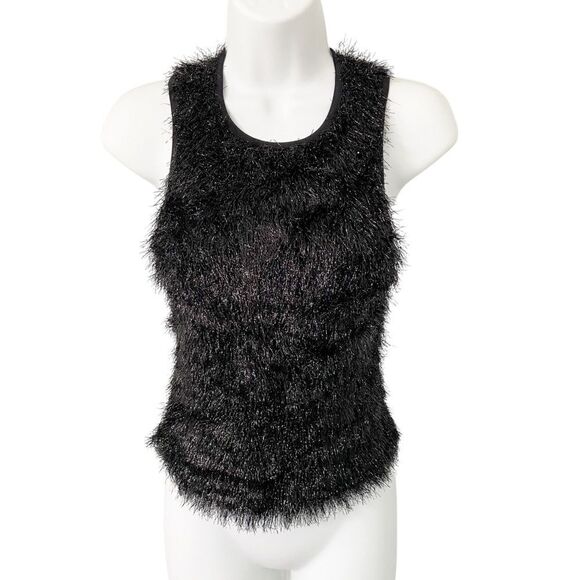 NWT Smythe Tinsel Tank Black Metallic size Medium - Picture 3 of 8